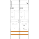 F-Tronic 7141319 Zählerfeld 2-feldrig H=1050mm...