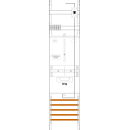 F-Tronic 7141318 Zählerfeld 1-feldrig H=1050mm...