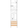 F-Tronic 7141026 Zählerfeld 1-feldrig H=1050mm 1-eHZ Kaskade 1 HSP 1 Reserveplatz ER6L-PV