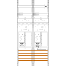 F-Tronic 7141029 Zählerfeld ER26-16L-PV 2-feldrig...
