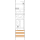 F-Tronic 7141176 Zählerfeld 1-feldrig H=1050mm 1-eHZ mit DS Kaskade 1 HSP 1 Reserveplatz ER6LDS-PV