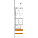 F-Tronic 7141180 Zählerfeld 1-feldrig H=1050mm 2-eHZ...