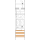 F-Tronic 7141180 Zählerfeld 1-feldrig H=1050mm 2-eHZ mit DS Kaskade 1 HSP E16DS-10-10L-PV