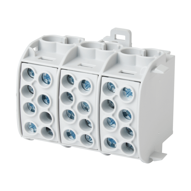 F-Tronic 7730033 Hauptleitungsabzweigklemme 35mm² 3polig CU HLAK3p35gr Grau
