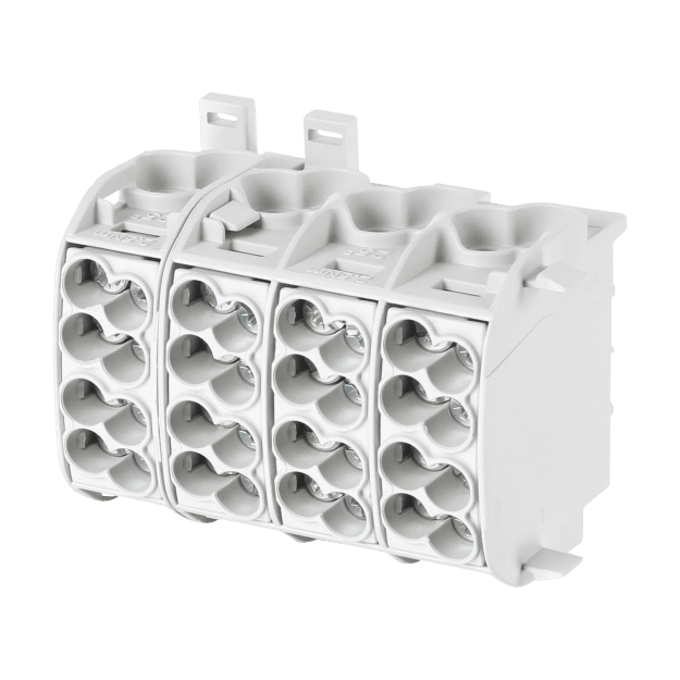 F-Tronic 7730017 Hauptleitungsabzweigklemme 25mm² 4polig CU/AL grau HLAK4p25ALUgr HLAK4p25ALUgr