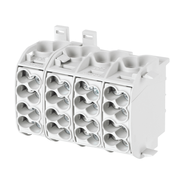 F-Tronic 7730017 Hauptleitungsabzweigklemme 25mm² 4polig CU/AL HLAK4p25ALUgr Grau