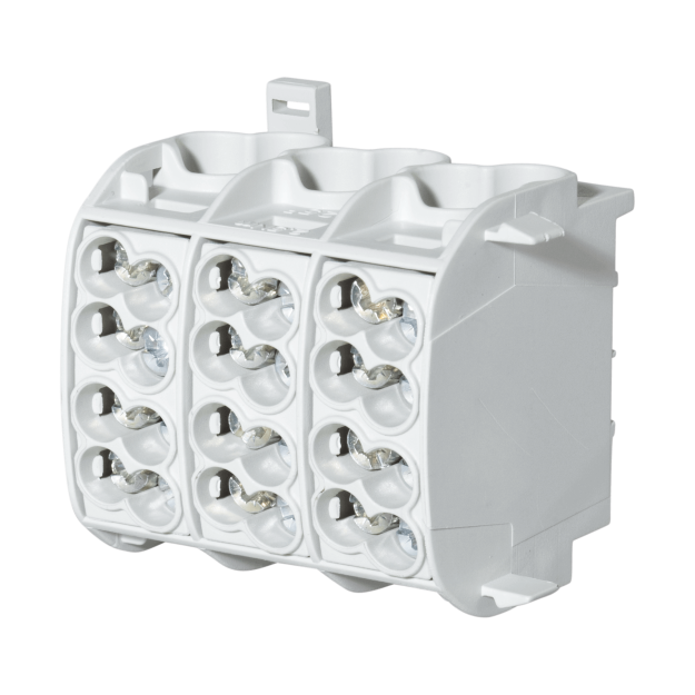 F-Tronic 7730015 Hauptleitungsabzweigklemme 25mm² 3polig CU/AL HLAK3p25ALUgr Grau