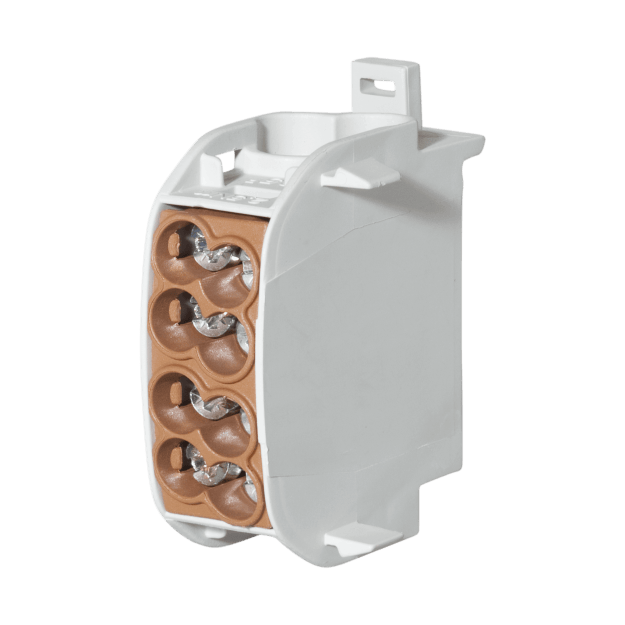 F-Tronic 7730003 Hauptleitungsabzweigklemme 25mm² 1polig CU/AL HLAK1p25ALUbr Braun