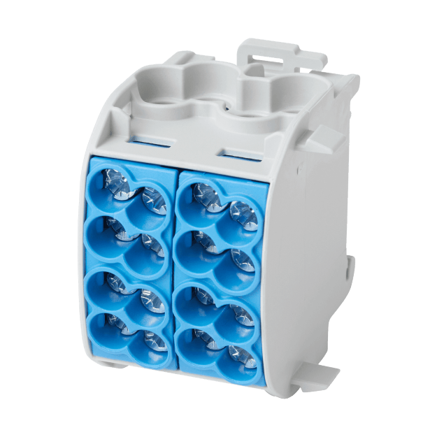 F-Tronic 7730006 Hauptleitungsabzweigklemme 25mm² 1polig CU blau Doppelblock HLAK1p25Dbl HLAK1p25Dbl