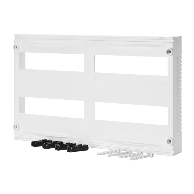 F-Tronic 7110627 Sicherungsabdeckung 2-reihig 2-feldrig mit Schrauben SIAD-2-2O-S