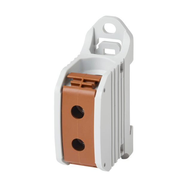 F-Tronic 7730056 Reihenklemme 50mm² 1polig CU/AL RKA50br Braun