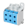F-Tronic 7730064 Reihenklemme 50mm² 1polig 6 Anschlüsse CU/AL RKA50-1-6bl Blau