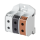 F-Tronic 7730069 Reihenklemme 50mm² 3polig CU/AL RKA3p50brswgr Grau Braun Schwarz