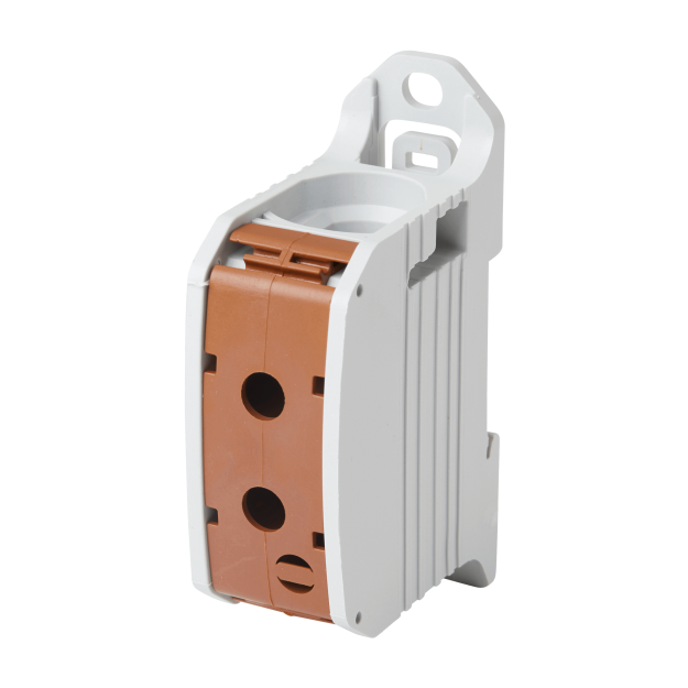F-Tronic 7730073 Reihenklemme 95mm² 1polig CU/AL RKA95br Braun