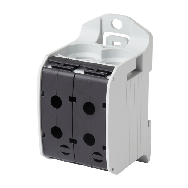 F-Tronic 7730079 Reihenklemme 95mm² 1polig 4 Anschlüsse CU/AL RKA95-1-4sw Schwarz