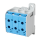 F-Tronic 7730081 Reihenklemme 95mm² 1polig 6 Anschlüsse CU/AL RKA95-1-6bl Blau