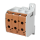 F-Tronic 7730083 Reihenklemme 95mm² 1polig 6 Anschlüsse CU/AL RKA95-1-6br Braun