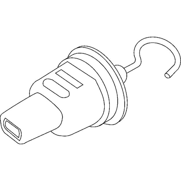 Kleinhuis 76 Endstück IP 44 Höhe 113 mm Außen-Ø 42 mm Elastomere NBR-Kautschuk Schwarz