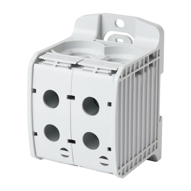 F-Tronic 7730090 Reihenklemme 185mm² 1polig 4 Anschlüsse CU/AL RKA185-1-4gr Grau