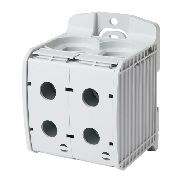 F-Tronic 7730100 Reihenklemme 300mm² 1polig 4 Anschlüsse CU/AL RKA300-1-4gr Grau