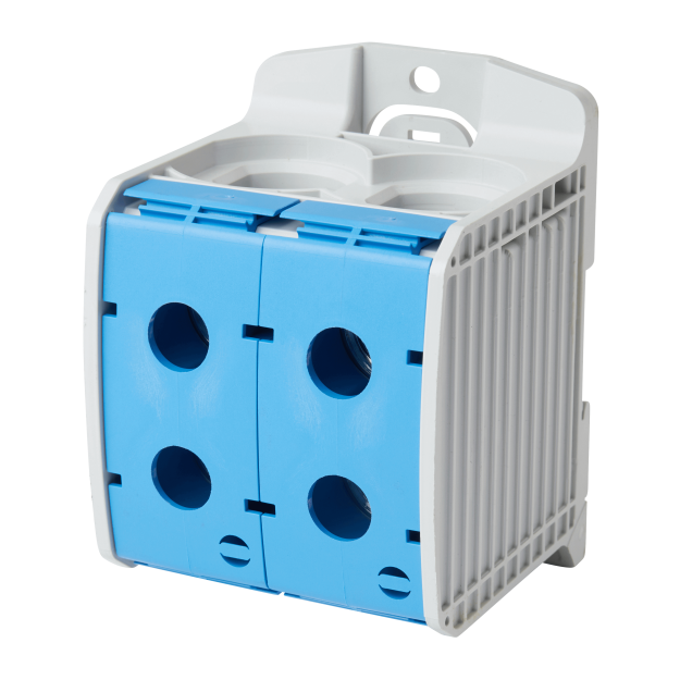 F-Tronic 7730101 Reihenklemme 300mm² 1polig 4 Anschlüsse CU/AL RKA300-1-4bl Blau