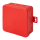 F-Tronic 7340472 FR Abzweigkasten 85x85x37mm IP55 mit Durchstoßmembran E1300rt Rot