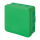 F-Tronic 7340478 FR Abzweigkasten 85x85x37mm IP55 o. Laschen m. Durchstoßmembran E1310gn Grün