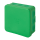 F-Tronic 7340478 FR Abzweigkasten E1310gn 85x85x37mm IP55 gn/gn ohne Laschen mit Durchstoßmembran E1310gn