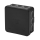 F-Tronic 7340479 FR Abzweigkasten 85x85x37mm IP55 sw/sw o. Laschen m. Durchstoßmembran E1310sw Schwarz