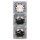 Jung Serie LS Komplett-Set Alpinweiß: LS990WW Wippe + 506U Wippschalter Universal Einsatz + 2x LS1520WW SCHUKO Steckdose + LS983WW Rahmen 3fach