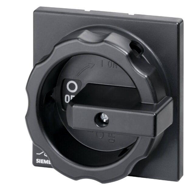 Siemens 3LD92241B Drehantrieb Betätigungsknebel für Vierloch- Frontbefestigung für 25A Schwarz