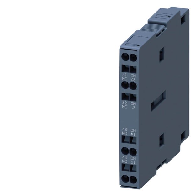 Siemens 3RH19212DA11 Hilfsschalter 1S+1Ö DIN EN50012 seitlich 10mm für Motorschütze S0-S12