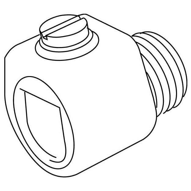 Kleinhuis 434W Klemmnippel Länge 18 mm Gewinde M10x1 für Kabel-Ø 3-6,5 mm Kunststoff PS Weiß
