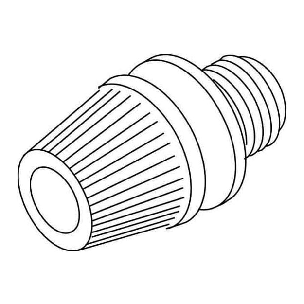 Kleinhuis 433 Klemmnippel Länge 25 mm Gewinde M10x1 für Kabel-Ø 5-6,8 mm Kunststoff PE Farbe Schwarz