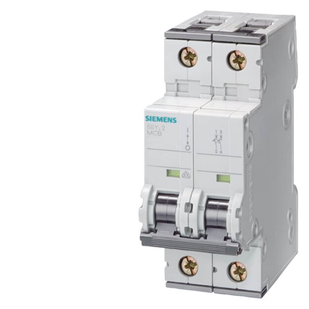 Siemens 5SY82107 Leitungsschutzschalter 400V T=70mm 25kA nach EN 60947-2 2P C10