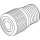 Kleinhuis 103 Klemmnippel Länge 21 mm Gewinde M10x1 für Kabel-Ø 5-7 mm Messing blank