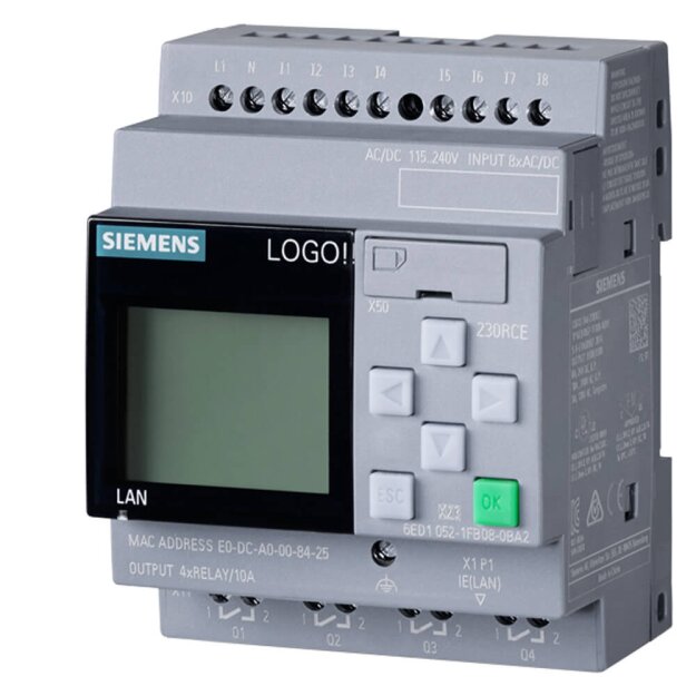 Siemens 6ED10521FB080BA2 LOGO! 230RCE Logikmodul