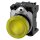 Siemens 3SU11526AA301AA0 Leuchtmelder 22mm rund Metall hochglanz gelb Linse glatt AC/DC 24V