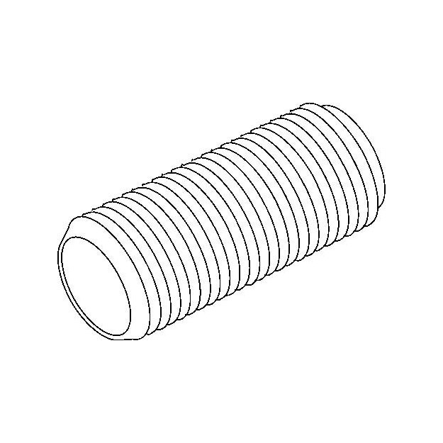 Kleinhuis 182/20 Gewinderöhrchen Gewinde M10x1 Länge 20 mm Messing blank