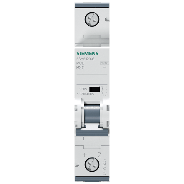 Siemens 5SY51206 Leitungsschutzschalter Allstrom DC 220V AC 230/400V 10kA 1-polig B 20A