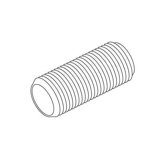 Kleinhuis 182/40 Gewinderöhrchen Gewinde M10x1 Länge 40 mm Messing blank