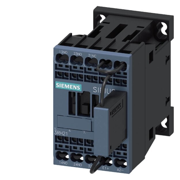 Siemens 3RH21222LB401LA0 Hilfsschütz Bahn 2 S + 1 Ö DC 24 V 0,7-1,25* US mit integriertem Varistor