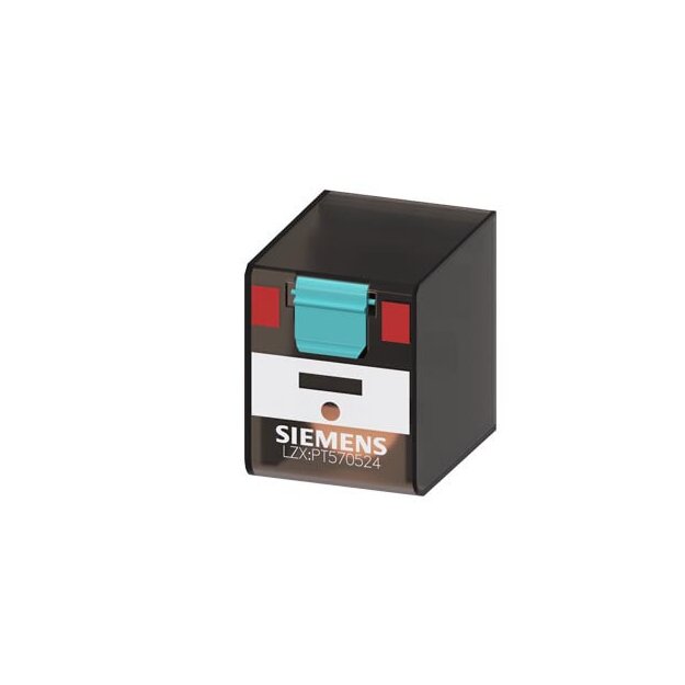Siemens LZX:PT570524 Steckrelais 4 Wechsler 24 V AC 6 A B=22,5 mm auch für LZS-Sockel
