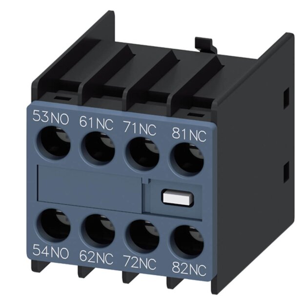 Siemens 3RH29111GA13 Hilfsschalter 1S+3Ö Strombahn 1S 1Ö 1Ö 1Ö für Hilfsschütze S00