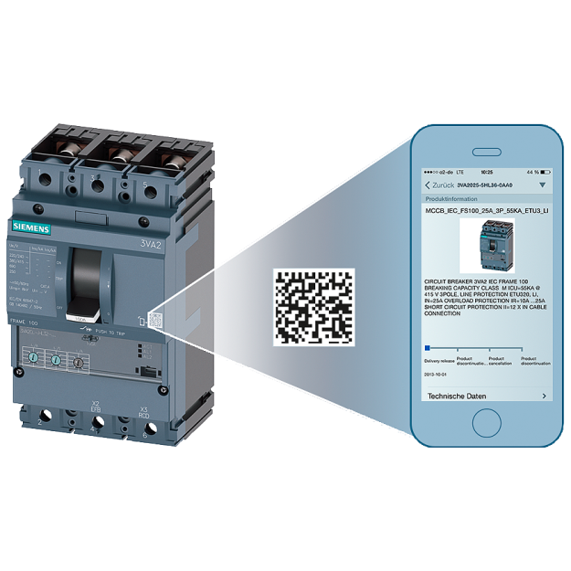 Siemens 3VA99780AA11 Hilfsschalter Wechslerkontakte Typ HP (14mm) für 3VA4/5/6