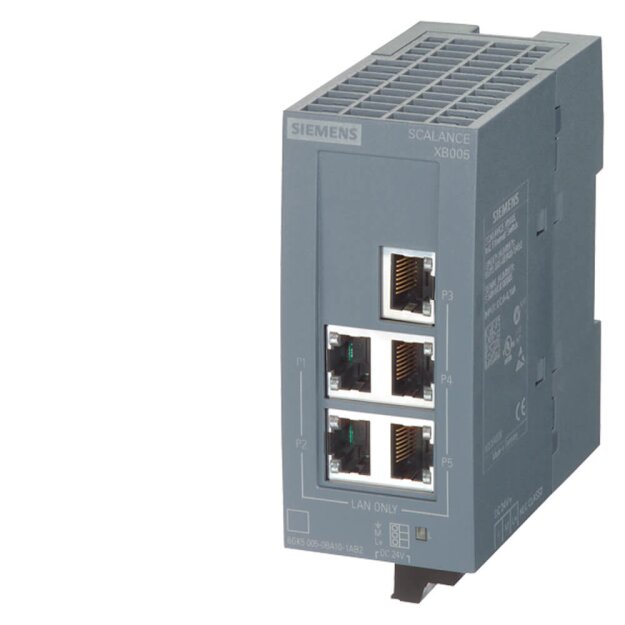Siemens 6GK50050GA101AB2 SCALANCE XB005G unmanaged Switch 5x RJ45 Gigabit-fähig