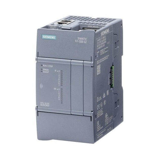 Siemens 6ES72121HG500XB0 SIMATIC S7-1200 G2 CPU 1212C DC/DC/Relais 8DI/6DO