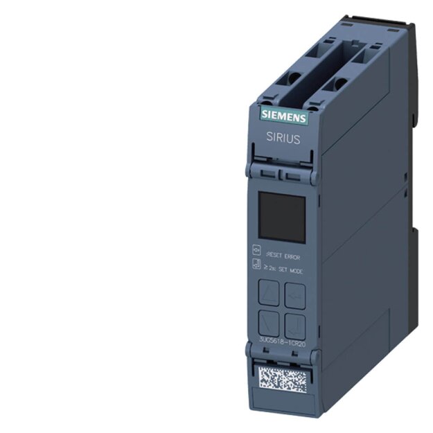 Siemens 3UG56181CR20 Netzüberwachungsrelais digital Phasenausfall -folge Asymmetrie Frequenz Über-/Unterspannung mit Ph.folgekorrektur 2W Schraubanschluss