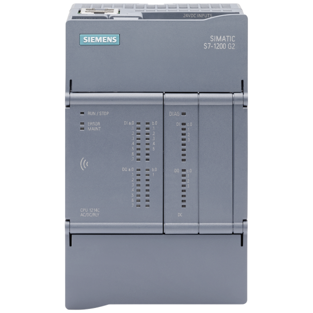 Siemens 6ES72141BH500XB0 SIMATIC S7-1200 G2 CPU 1214C AC/DC/Relais 14DI / 10DO