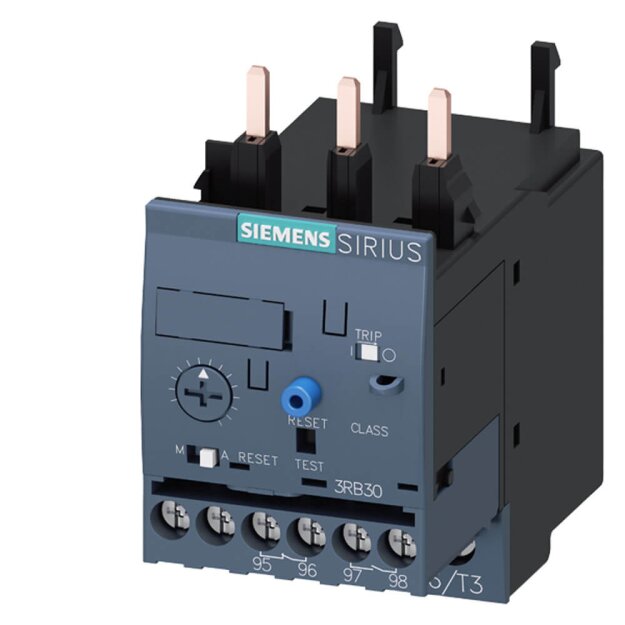 Siemens 3RB30261QB0 Überlastrelais 6-25A Motorschutz S0 Class 10 Schützanbau